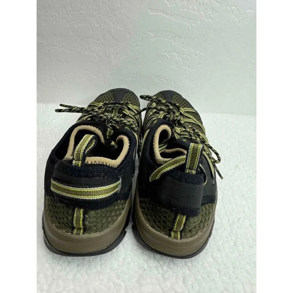 Chaco Footwear Green Black Mesh Upper Lace Up Hiking‎ Shoes Size US 12 UK 11